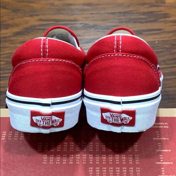VANS CLASSIC SLIP-ON CHECKER FLAME Racing Red men’ - Picture 11 of 16
